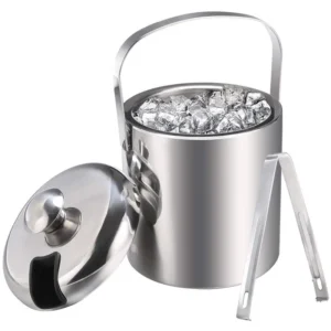 Ice Bucket, 1.3 Litre Capacity with Lid and Tongs