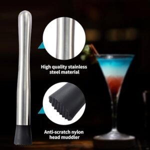 Muddler with Tenderizer Head, 21 cm , S/S with Muddler head - Image 3